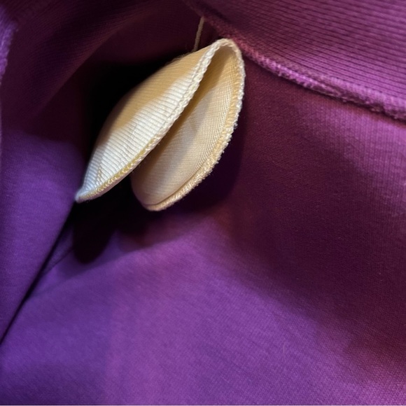 L.L. Bean | Purple Button Down Cotton Cardigan w/Removable Shoulder pads Size M - Picture 14 of 15